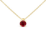 Pendentif solitaire rubis