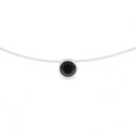 Collier diamant noir